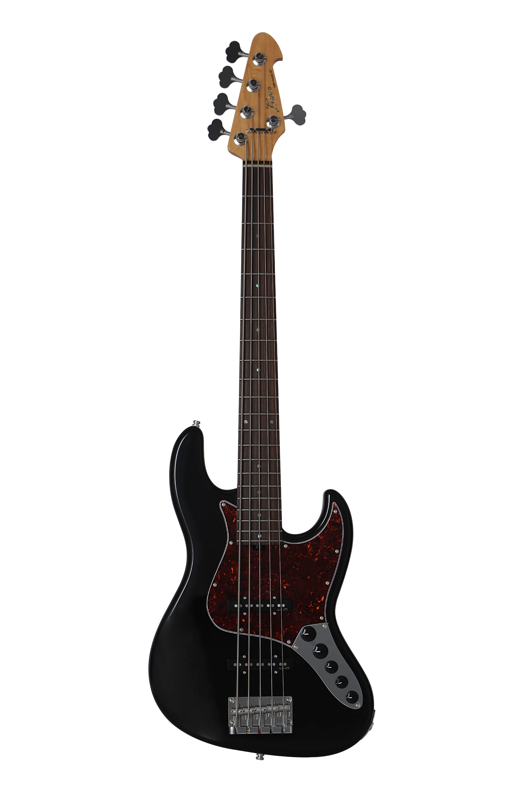 KJB5-Custom Rosewood Act Bass  Black